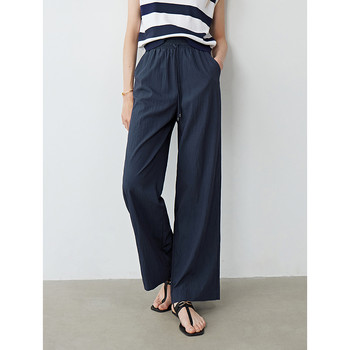 TOYOUTH Women Draping Air Pants 2024 Καλοκαίρι Νέο Ψηλόμεσο Lazy Leg παντελόνι