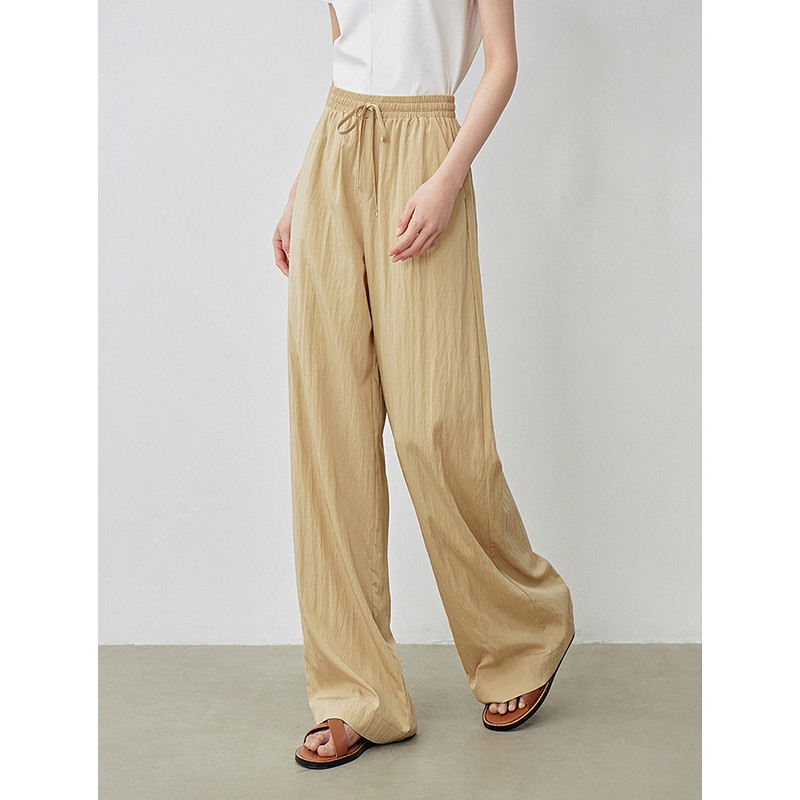 TOYOUTH Sieviešu velkamas gaisa bikses 2024. gada vasarā, jaunas bikses ar augstu vidukli