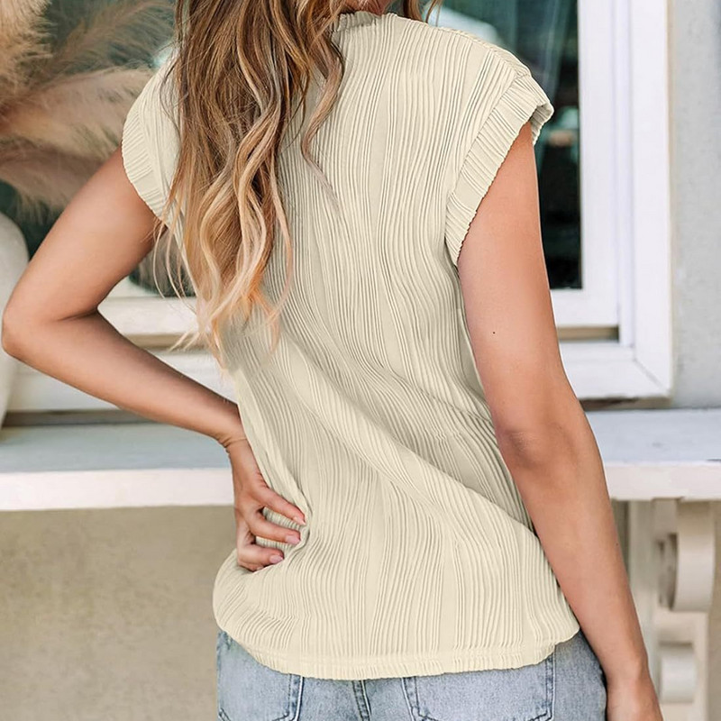 Szilárd, laza, laza női blúzok 2024-es divatos, nyári évjáratú női túlméretezett ingek és blúzok Elegáns, fiatalos női felsők