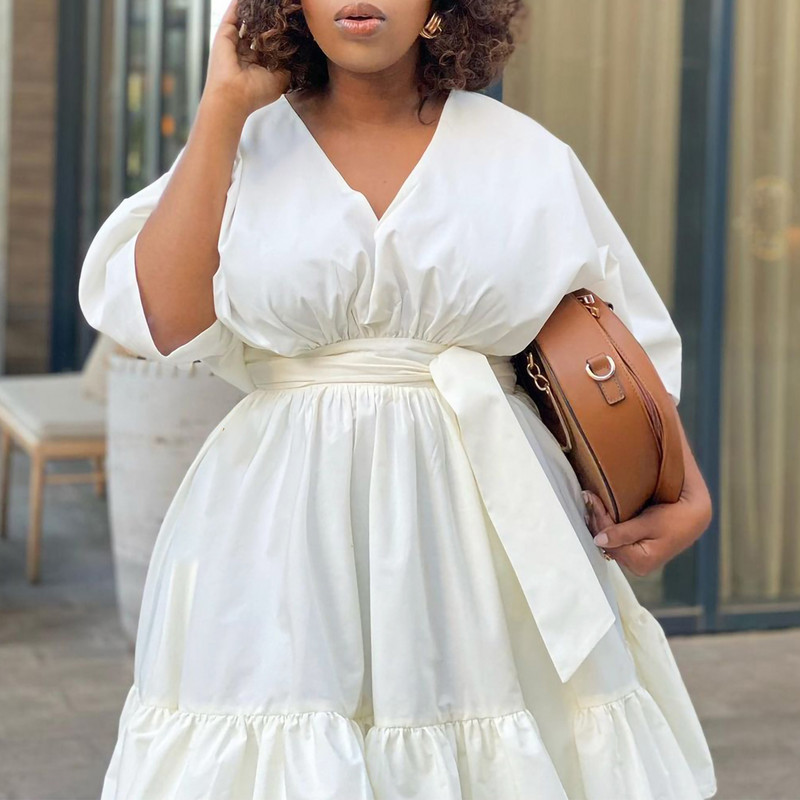 Suures suuruses avar vabaajakleit Naiste laia elegantse vööga riided Luksuslik õhtusöögi õhtusöök, 2024. aasta kevadine naiste peokleit