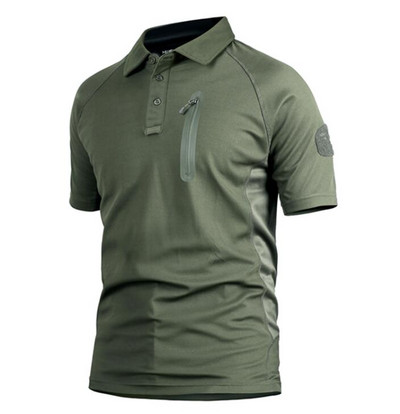 Vīriešu taktiskie militārie polo krekli Vasaras armijas spēku maskēšanās krekls vīriešiem, elpojoši kabatas krekli ar īsām piedurknēm S-3XL