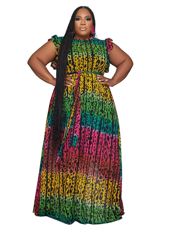 Wmstar Nagy méretű női ruhák, nyomott ujjatlan, bő sztreccs, elegáns új ruha Nyári szünet nagykereskedelmi kiszállítás