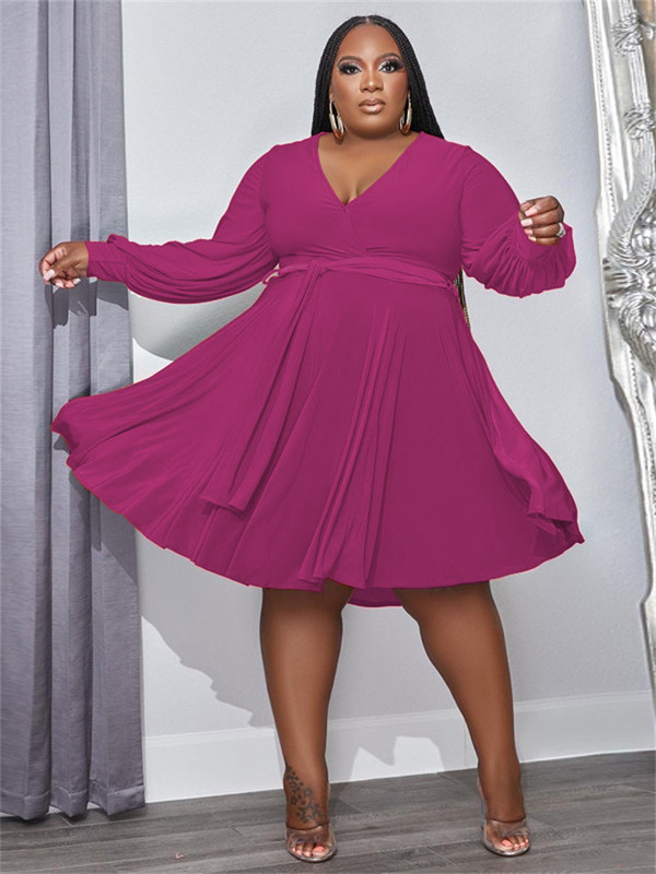 Wmstar lielizmēra kleitas sievietēm stingrs rudens apģērbs 2022. gada brīvs, garām piedurknēm, ikdienas balles kleita, vidēja izmēra kleita, vairumtirdzniecība, piegāde