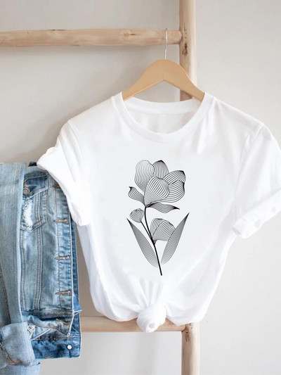 Prekrasna knjiga u vintage stilu Majica kratkih rukava sa slatkim printom Majica kratkih rukava Ženska modna ležerna odjeća Ženska grafička majica