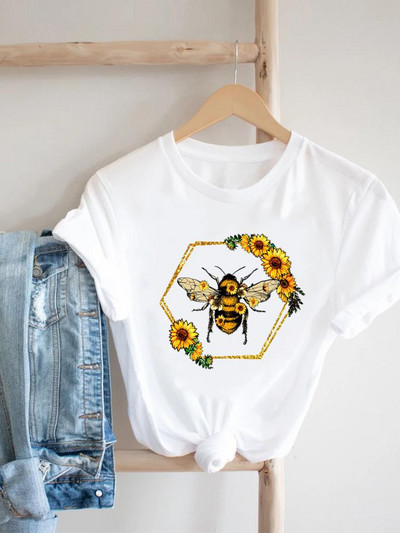 Prekrasna knjiga u vintage stilu Majica kratkih rukava sa slatkim printom Majica kratkih rukava Ženska modna ležerna odjeća Ženska grafička majica