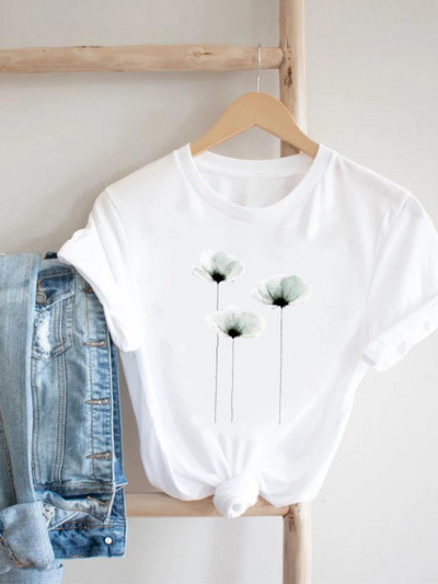 Prekrasna knjiga u vintage stilu Majica kratkih rukava sa slatkim printom Majica kratkih rukava Ženska modna ležerna odjeća Ženska grafička majica