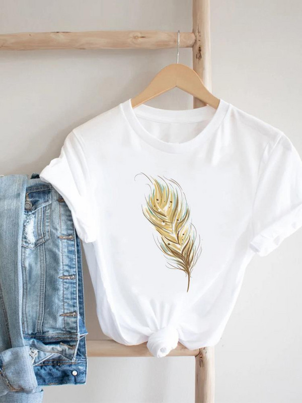 Prekrasna knjiga u vintage stilu Majica kratkih rukava sa slatkim printom Majica kratkih rukava Ženska modna ležerna odjeća Ženska grafička majica