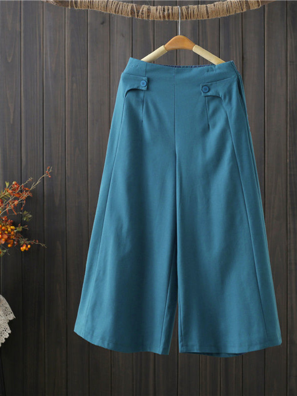 Bikses ar platām kājām sievietēm, kokvilnas lina, vaļīgas, elastīgas vidukļa bikses līdz potītēm, ikdienas modes vasaras 2024 sieviešu bikses ar augstu vidukli