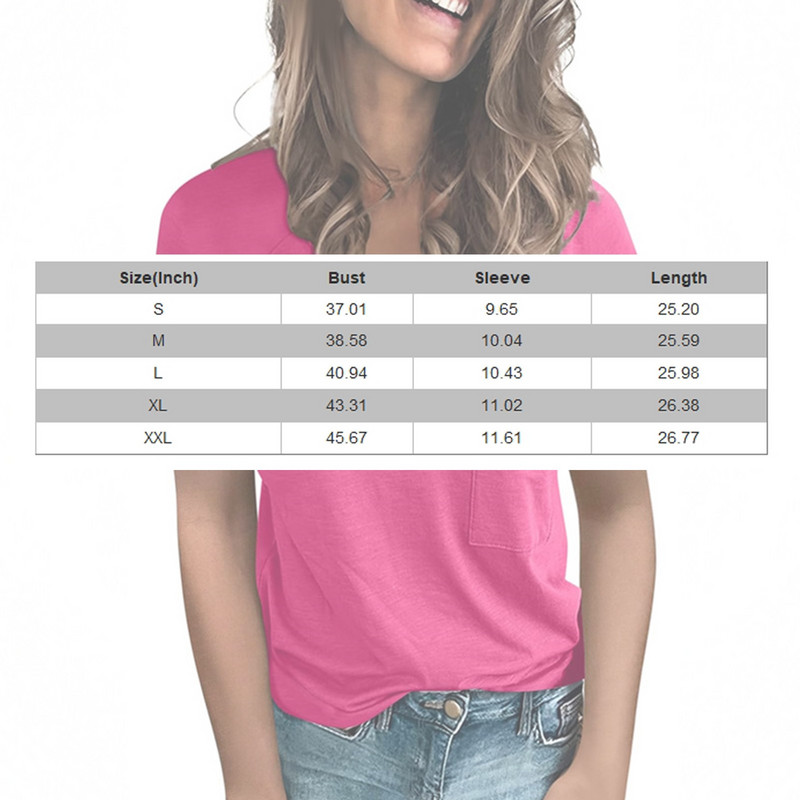 Ženska modna jednobojna majica kratkih rukava s V izrezom i kratkim rukavima Topy velikih veličina oberteile 플러스사이즈 상의