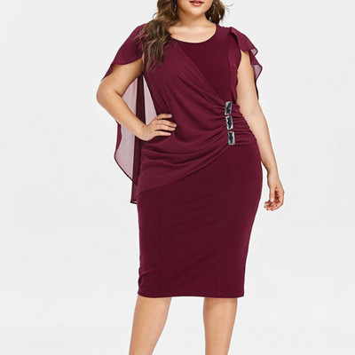 Liela izmēra seksīga gurnu kleita sievietēm 2024. gada vakara ballītei, vintage liela izmēra svinīga Occas kleita, tieva, lielizmēra, eleganti garie svārki