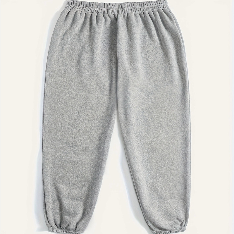 Sieviešu liela izmēra modes ikdienas brīvas elastīgas skriešanas bikses vienkrāsainas ikdienas ērtas sporta bikses