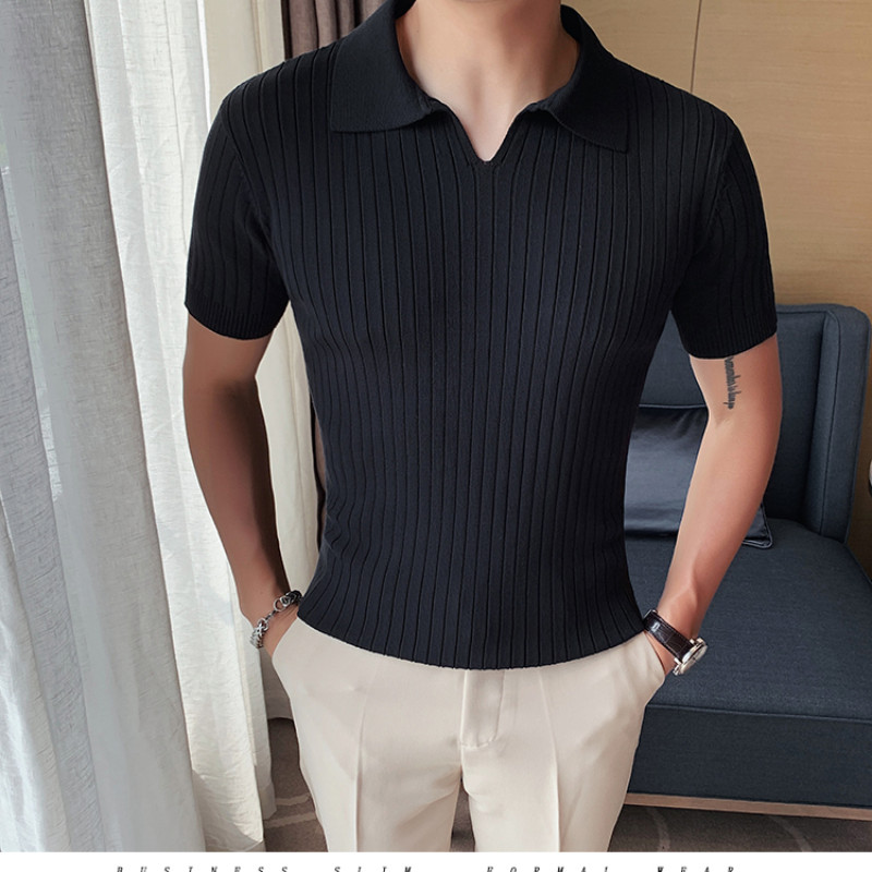 2021. gada augstākās pakāpes jauni vasaras vīriešu polo krekli ar īsām piedurknēm.