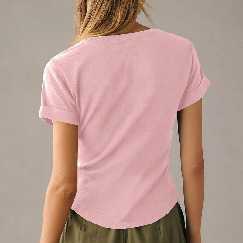Ženska modna ležerna majica kratkih rukava s okruglim izrezom i kratkim rukavima, široka uskršnja majica s printom Ženska majica plus rozmiar topy majica más tamaño