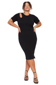 Trendyol Femeie/Fata Unifarben Midi Scurtă Seara / Zilnic Fitted Plus Size Rochii