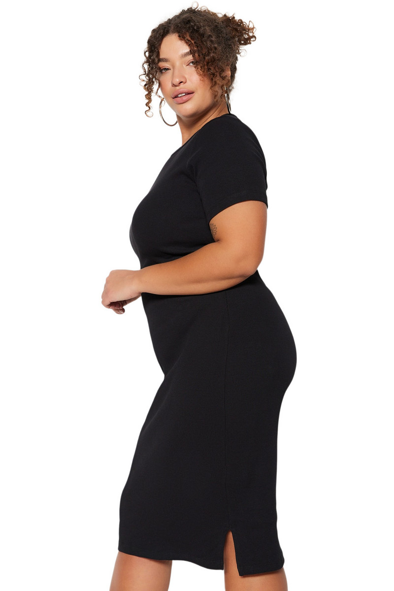 Trendyol Femeie/Fata Unifarben Midi Scurtă Seara / Zilnic Fitted Plus Size Rochii