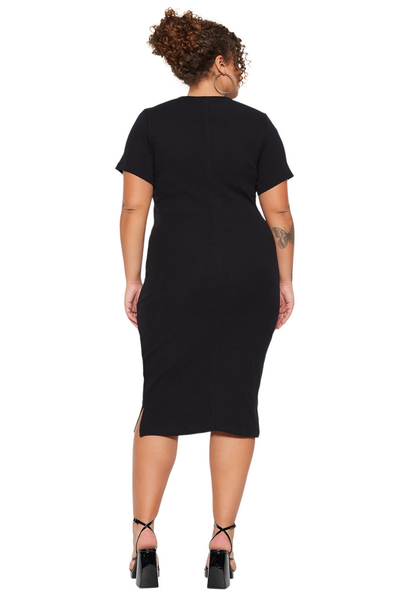 Trendyol Femeie/Fata Unifarben Midi Scurtă Seara / Zilnic Fitted Plus Size Rochii