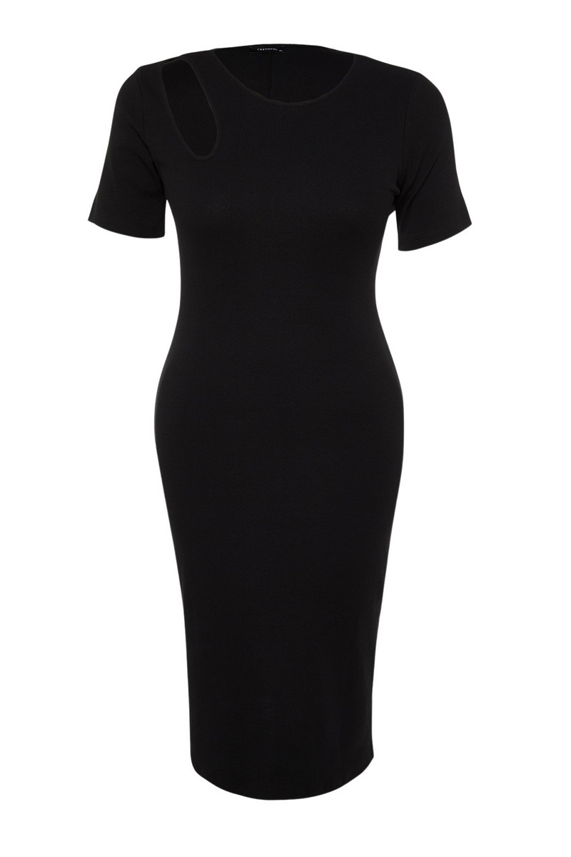 Trendyol Femeie/Fata Unifarben Midi Scurtă Seara / Zilnic Fitted Plus Size Rochii