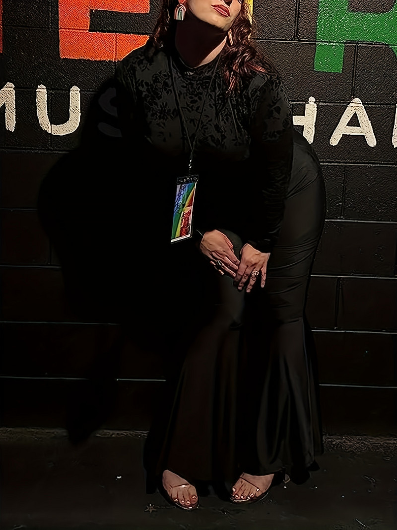 Proljeće i ljeto nove ženske veće veličine drapirane hlače u britanskom stilu modni dizajn jednobojnih lepršavih hlača