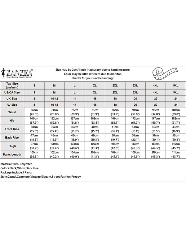 Liela izmēra ikdienas bikses ZANZEA Bohēmijas sieviešu platas bikses Modes ar augstu vidukli Vasaras bikses Vintage punktveida garas bikses