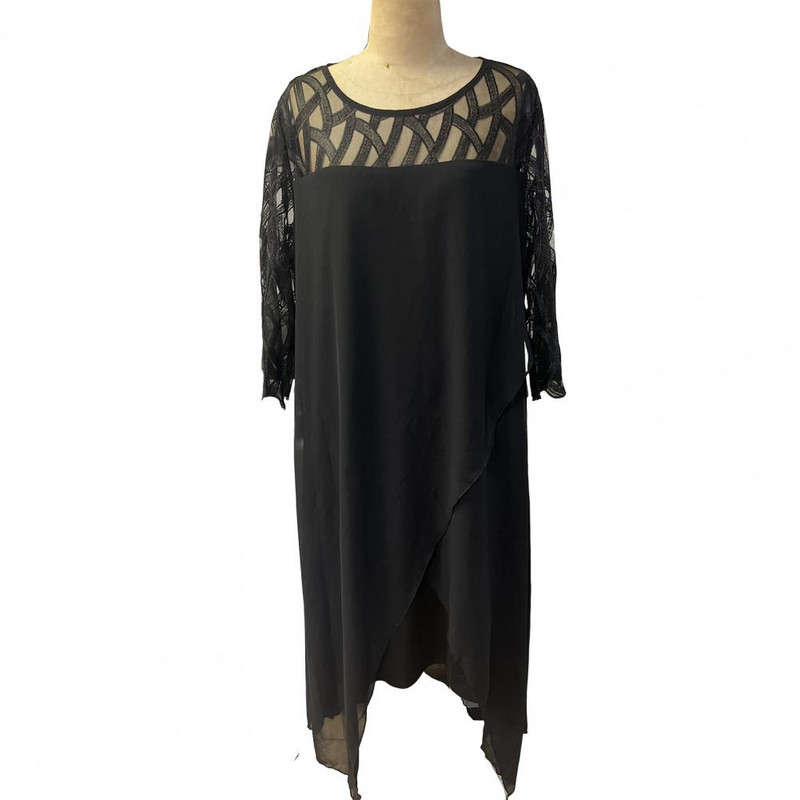 Φθινοπωρινό φόρεμα Σέξι μεγάλου μεγέθους Φόρεμα πάρτι Διχτυωτό Φόρεμα Prom Plus Γυναικείο φόρεμα Γυναικεία ρούχα