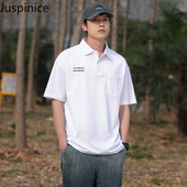 Amerikāņu polo krekls ar puspiedurknēm Vīriešu brīvs ikdienas High Street Personalizēti T-krekli ar īsām piedurknēm Vīriešu Topi Vīriešu apģērbi