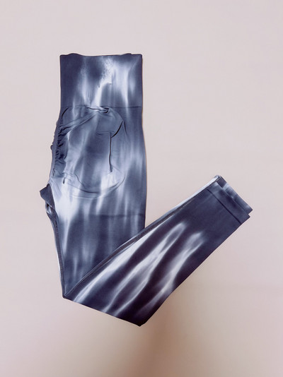 Pantaloni de yoga Aurora Tie Dye pentru femei, fără sudură, talie înaltă, piersici, pantaloni de fitness, cu uscare rapidă, jambiere sport yoga