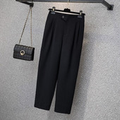 Pantaloni Halun de primăvară și toamnă, de culoare uni, elastici, largi, cu talie înaltă, cu buzunare, pantaloni casual, la modă