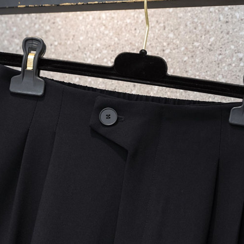 Pantaloni Halun de primăvară și toamnă, de culoare uni, elastici, largi, cu talie înaltă, cu buzunare, pantaloni casual, la modă