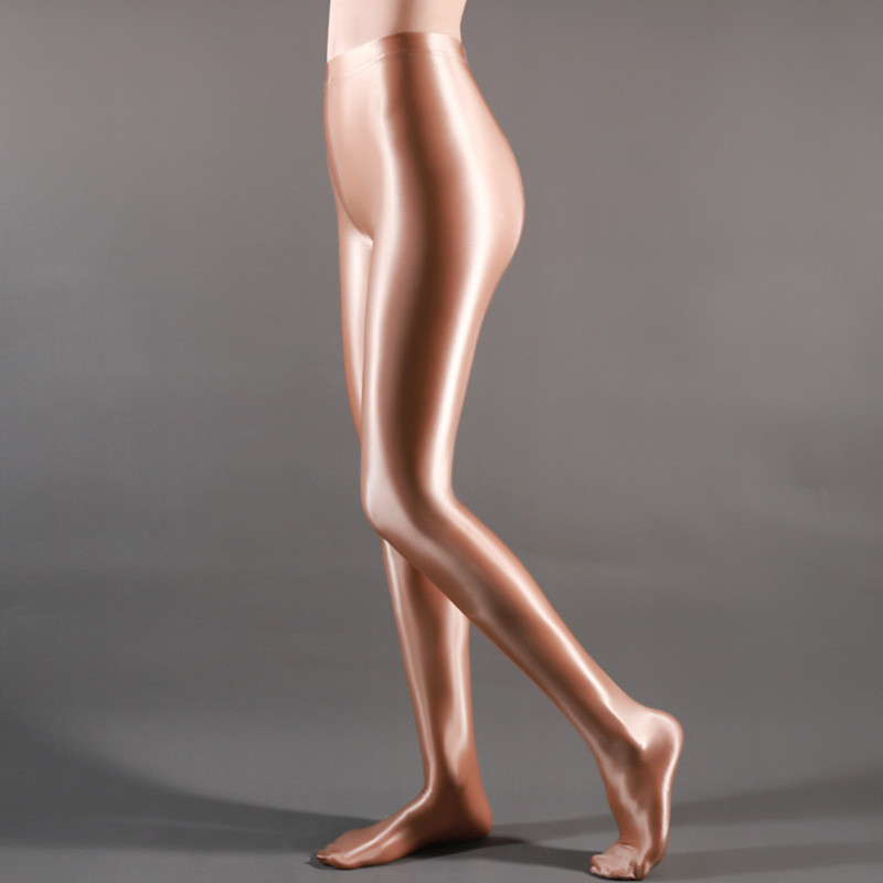 Spandeks Sjajne neprozirne najlonske čarape Sjajne tajice visokog struka Seksi čarape Hlače za jogu Trening Ženske sportske tajice Fitness