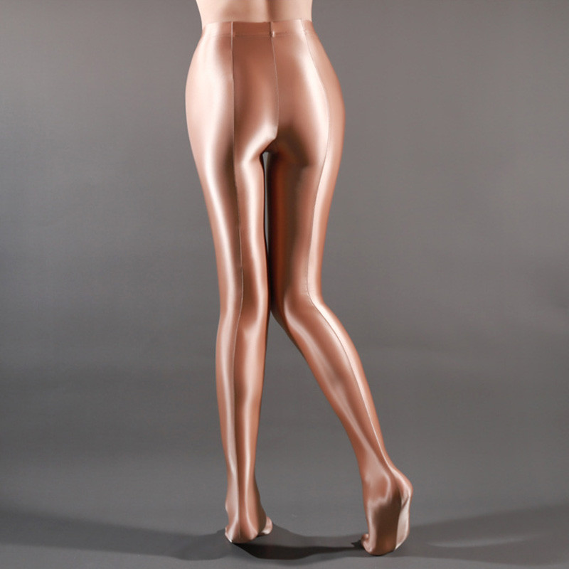 Spandeks Sjajne neprozirne najlonske čarape Sjajne tajice visokog struka Seksi čarape Hlače za jogu Trening Ženske sportske tajice Fitness