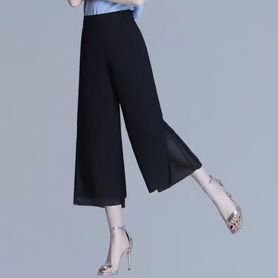 Fekete 10 stílus választható női nadrág derékpánt női nadrág Vetement Femme 2023 széles szárú nadrág koreai divat Harajuku