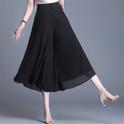 Fekete 10 stílus választható női nadrág derékpánt női nadrág Vetement Femme 2023 széles szárú nadrág koreai divat Harajuku