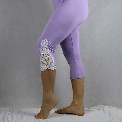 XS-7XL Női leggings Nyári csipke üreges díszítés fehér rózsaszín sötétkék piros 6XL 5xl 4xl xxxl XS Egyedi Capri Crop Tight Legins fehér
