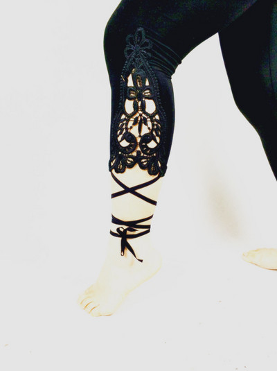 XS-7XL Női leggings Nyári csipke üreges díszítés fehér rózsaszín sötétkék piros 6XL 5xl 4xl xxxl XS Egyedi Capri Crop Tight Legins fehér