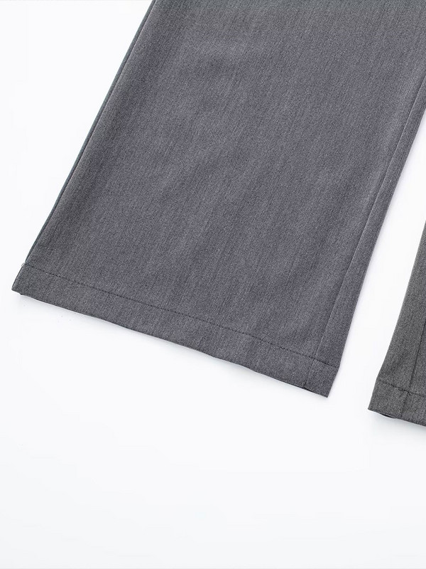 Willshela sieviešu modes masīvs priekšējais rāvējslēdzējs taisnas bikses vintage ar augstu vidukli pilna garuma sieviešu elegantas sieviešu bikses