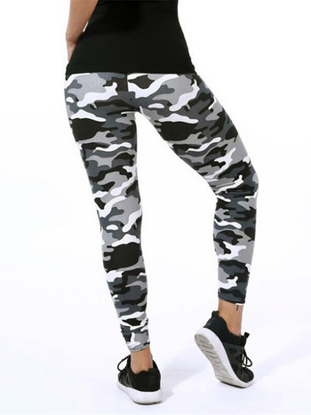 YSDNCHI Γυναικεία Κολάν Υψηλής ελαστικότητας Skinny Camouflage Legging Slim Army Green Jegging Fitness Leggins Gym Sport Παντελόνι