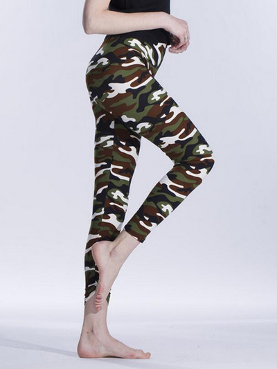 YSDNCHI sieviešu legingi, augsti elastīgi, šauri maskēšanās legingi, tievie armijas zaļie džeggingi fitnesa leggins vingrošanas sporta bikses