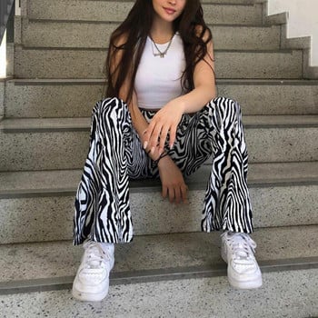 2023 Summer Zebra Print Παντελόνι με φαρδύ πόδι Y2K Παντελόνι Σέξι ψηλόμεσο γυναίκες Νέα μόδα casual γυναικεία παντελόνια Streetwear 16395