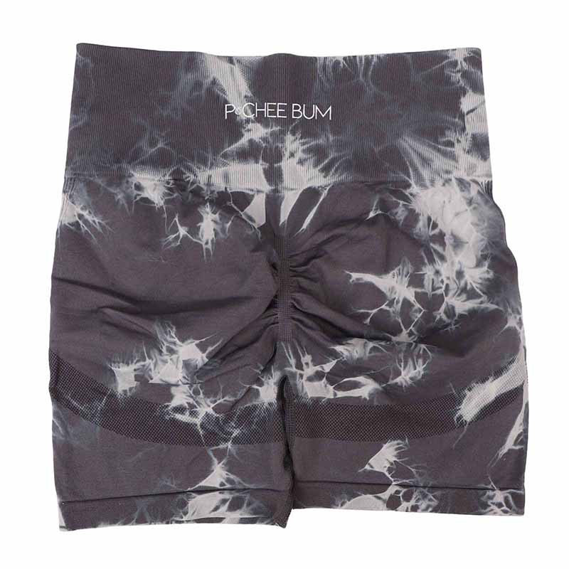 Pchee bum Sieviešu Tiedye sporta zāles legingi bezšuvju jogas šorti Scrunch sporta fitnesa zeķubikses ar augstu vidukli, treniņš, treniņš