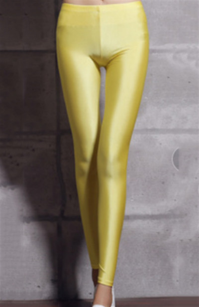 Szexi bokáig érő jóga Legginsy Candy Color Jégselyem Fényes Vékony Leggins Nadrág Női Magas derekú Nagy méretű 5xl Leggings Nadrág