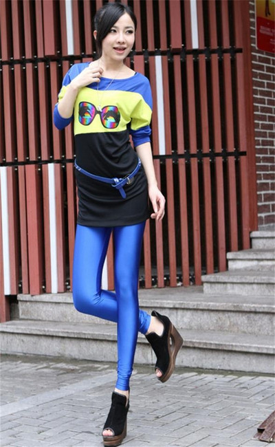 Szexi bokáig érő jóga Legginsy Candy Color Jégselyem Fényes Vékony Leggins Nadrág Női Magas derekú Nagy méretű 5xl Leggings Nadrág