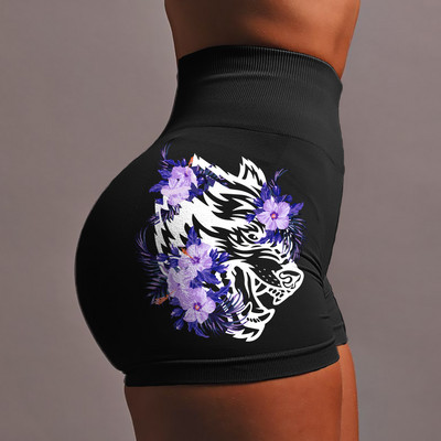 Darc Sport Női Rövidnadrág Varrat nélküli Elasztikus Scrunch Pants Magas derekú Nyári Női Jóga Fitness Darc Fashion Gym Shorts