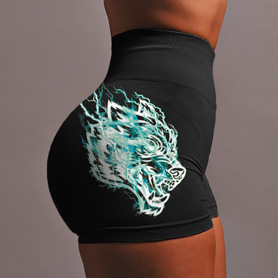 Darc Sport Női Rövidnadrág Varrat nélküli Elasztikus Scrunch Pants Magas derekú Nyári Női Jóga Fitness Darc Fashion Gym Shorts