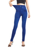 INDJXND Μονόχρωμα Ανοιξιάτικα Γυναικεία Τζέγκινγκ Συν Μέγεθος Ψεύτικα τζιν Ψηλόμεση ελαστικά αθλητικά κολάν γυμναστικής Casual παντελόνι S-3XL