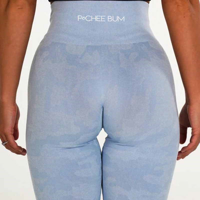 Pchee Bum Õmblusteta säärised Naiste Sport Slim Camo Jõusaali sukkpüksid Fitness Kõrge vöökohaga Naiste riided Jõusaali Treeningpüksid Naiste püksid