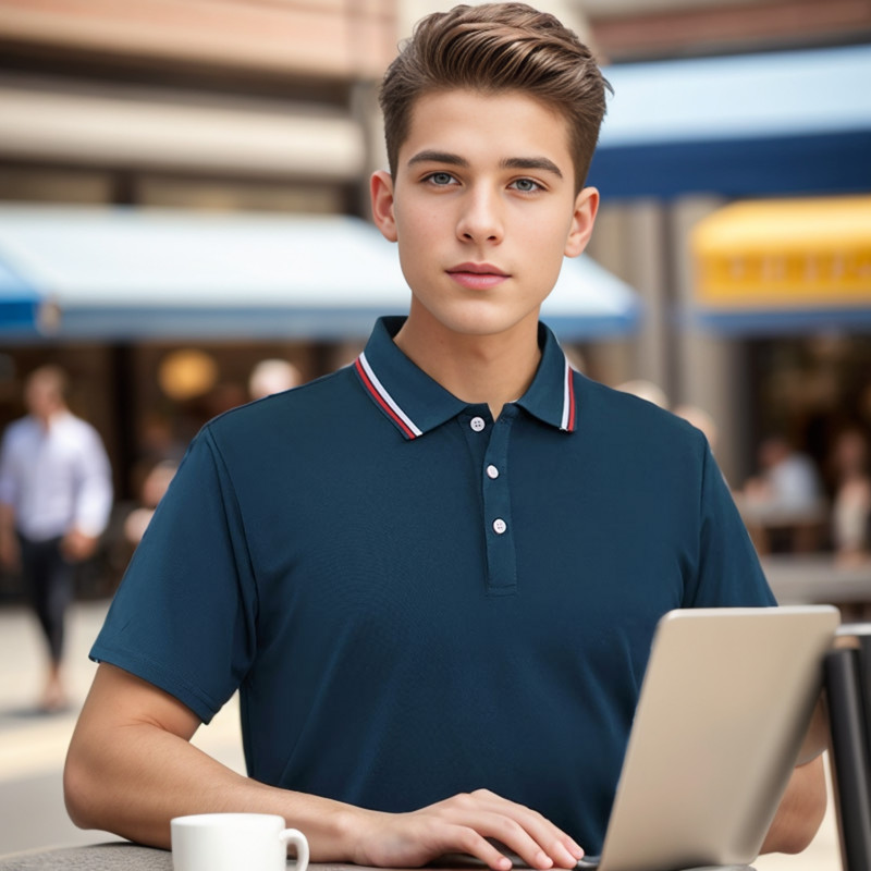 Tricou polo pentru bărbați cu mânecă scurtă, de înaltă calitate, care absoarbe umezeala și respirabil, s-4XL Europa și America