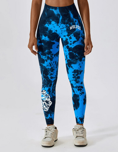 Darc Sport sporta bikses Fitness Sieviešu zeķubikses Kaklasaites Krāsošana Treniņstulpiņi Vingrinājums Bezšuvju Scrunch Leggins Sporta zāle Sports Elats Apakšā