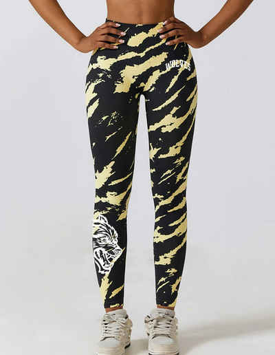 Darc Sport sporta bikses Fitness Sieviešu zeķubikses Kaklasaites Krāsošana Treniņstulpiņi Vingrinājums Bezšuvju Scrunch Leggins Sporta zāle Sports Elats Apakšā