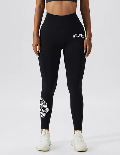 Darc Sport sporta bikses Fitness Sieviešu zeķubikses Kaklasaites Krāsošana Treniņstulpiņi Vingrinājums Bezšuvju Scrunch Leggins Sporta zāle Sports Elats Apakšā