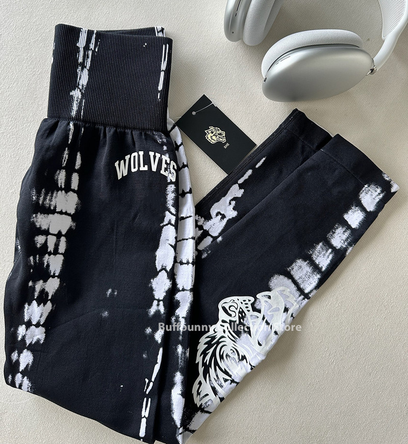 Darc Sport sporta bikses Fitness Sieviešu zeķubikses Kaklasaites Krāsošana Treniņstulpiņi Vingrinājums Bezšuvju Scrunch Leggins Sporta zāle Sports Elats Apakšā